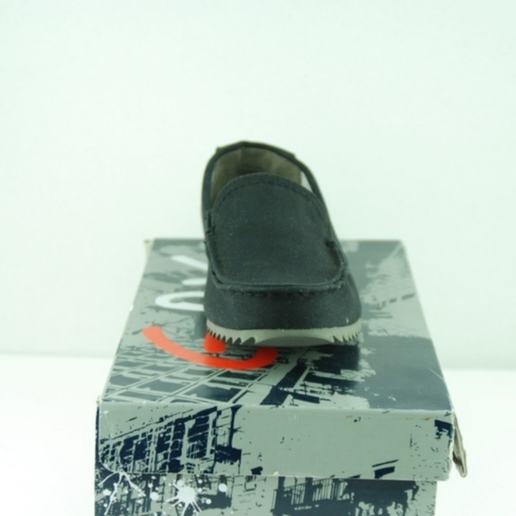 Men Black Fabric Loafer Slip-on's - Picture 2 of 7